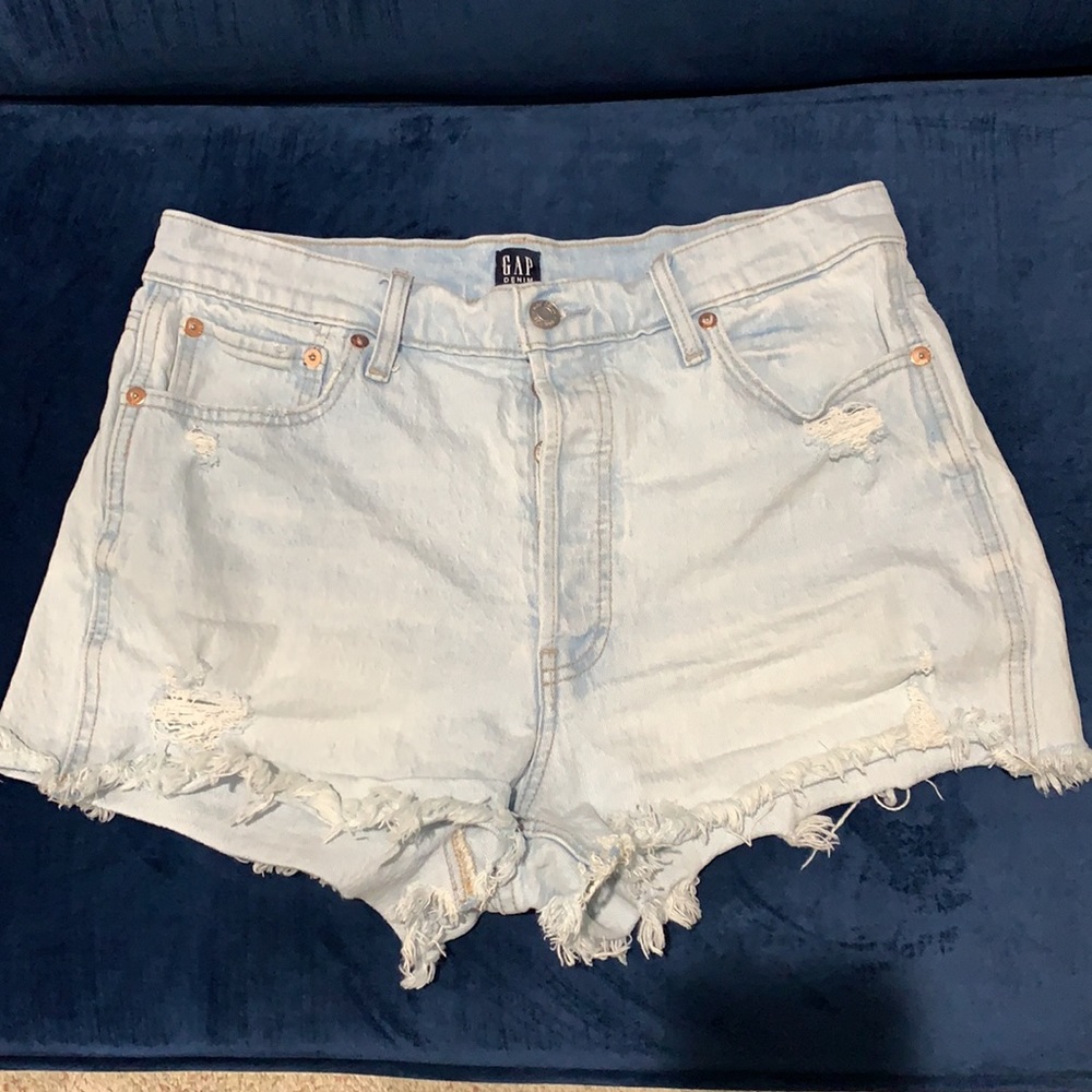 Gap High Rise Cheeky Denim Shorts Size 10/30